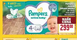Billa Pampers dětské plenky nabídka