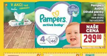 Billa Pampers dětské plenky nabídka
