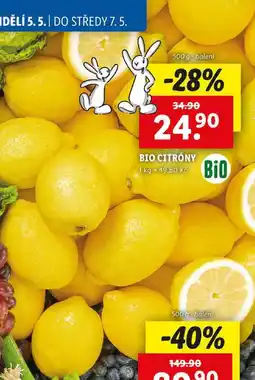Lidl BIO CITRÓNY, 500 g nabídka