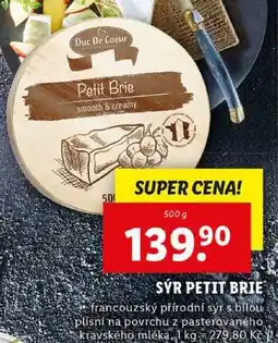 Lidl SÝR PETIT BRIE, 500 g nabídka