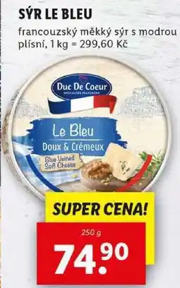Lidl SÝR LE BLEU, 250 g nabídka