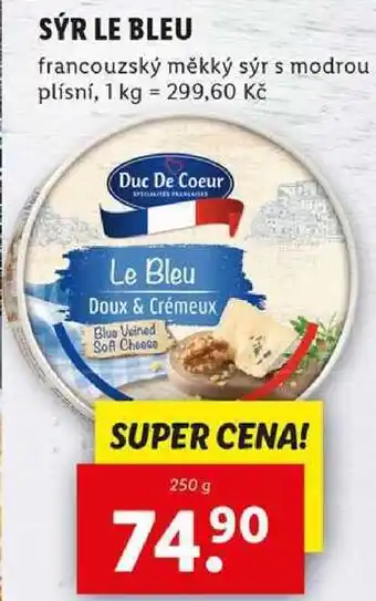 Lidl SÝR LE BLEU, 250 g nabídka