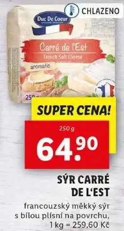 Lidl SÝR CARRÉ DE L'EST, 250 g nabídka