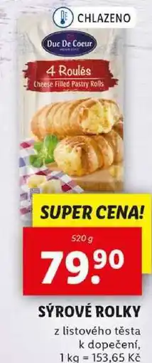 Lidl SÝROVÉ ROLKY, 520 g nabídka