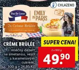 Lidl CRÈME BRÛLÉE, 2x 100 g nabídka