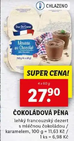 Lidl ČOKOLÁDOVÁ PĚNA, 4x 60 g nabídka