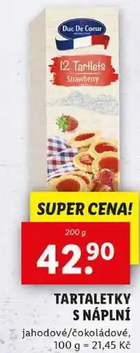 Lidl TARTALETKY S NÁPLNÍ, 200 g nabídka