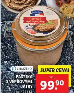 Lidl PAŠTIKA S VEPŘOVÝMI JÁTRY, 300 g nabídka