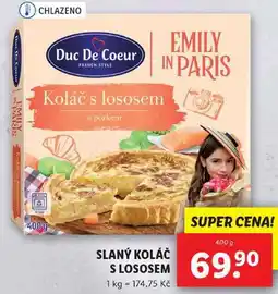 Lidl SLANÝ KOLÁČ S LOSOSEM, 400 g nabídka