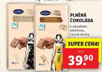 Lidl PLNĚNÁ ČOKOLÁDA, 100 g nabídka