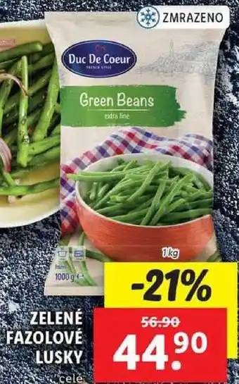 Lidl ZELENÉ FAZOLOVÉ LUSKY, 1 kg nabídka