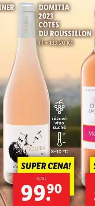 Lidl DOMITIA 2023 CÔTES DU ROUSSILLON, 0,75 l nabídka