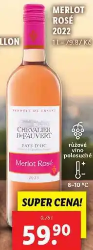 Lidl MERLOT ROSÉ 2022, 0,75 l nabídka
