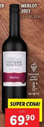 Lidl MERLOT 2023, 0,75 l nabídka