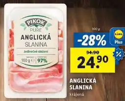 Lidl ANGLICKÁ SLANINA, 100 g nabídka