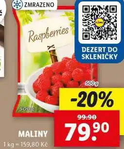 Lidl MALINY, 500 g nabídka