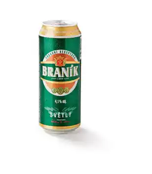 Lidl Braník Světlý, výčepní pivo (plechovka) 500ml nabídka