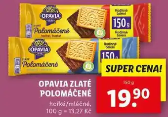 Lidl OPAVIA ZLATÉ POLOMÁČENÉ, 150 g nabídka