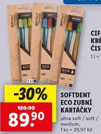 Lidl SOFTDENT ECO ZUBNÍ KARTÁČKY, 3 ks nabídka