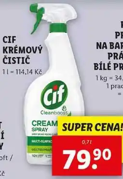 Lidl CIF KRÉMOVÝ ČISTIČ, 0,7 l nabídka
