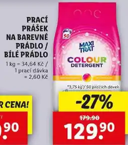 Lidl PRACÍ PRÁŠEK NA BAREVNÉ PRÁDLO/BÍLÉ PRÁDLO, 3,75 kg/50 PD nabídka