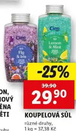 Lidl KOUPELOVÁ SŮL, 800 g nabídka