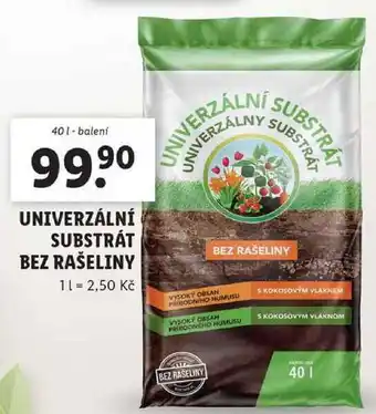 Lidl UNIVERZÁLNÍ SUBSTRÁT BEZ RAŠELINY, 40 l nabídka