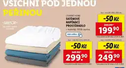 Lidl SATÉNOVÉ NAPÍNACÍ PROSTĚRADLO nabídka