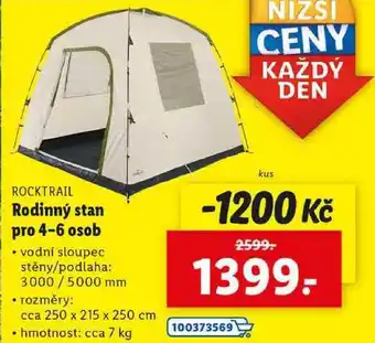 Lidl Rodinný stan pro 4-6 osob nabídka