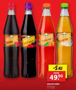 Lidl OVOCNÝ SIRUP, 0,7 l nabídka