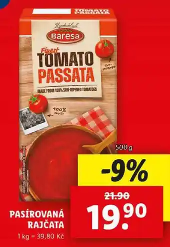 Lidl PASÍROVANÁ RAJČATA, 500 g nabídka