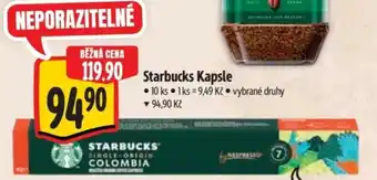 Albert Starbucks Kapsle nabídka