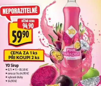 Albert YO Sirup nabídka