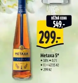 Albert METAXA 5 nabídka