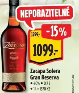 Albert Zacapa Solera Gran Reserva nabídka