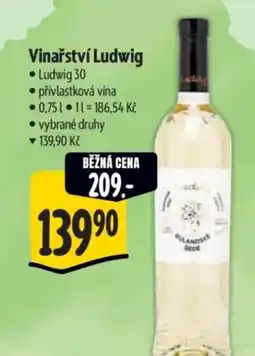 Albert Vinařství Ludwig nabídka