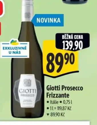 Albert Giotti Prosecco Frizzante nabídka