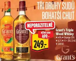 Albert Grant's Triple Wood Whisky nabídka
