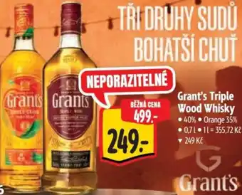 Albert Grant's Triple Wood Whisky nabídka