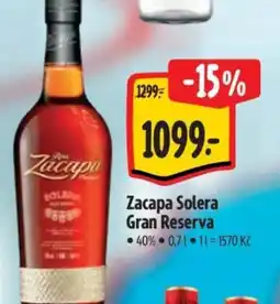 Albert Zacapa Solera Gran Reserva nabídka
