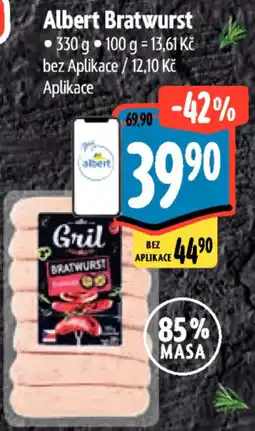 Albert Albert Bratwurst nabídka