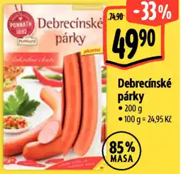 Albert Debrecínské párky nabídka