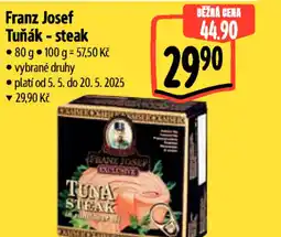 Albert Franz Josef Tuňák - steak nabídka