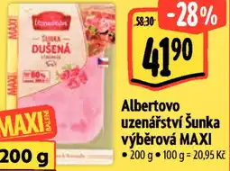 Albert Albertovo uzenářství Šunka výběrová MAXI nabídka