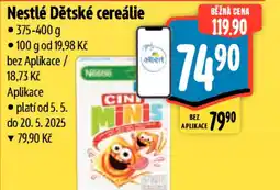 Albert Nestlé Dětské cereálie nabídka