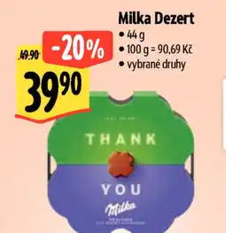 Albert Milka Dezert nabídka