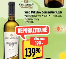 Albert Víno Mikulov Sommelier Club nabídka