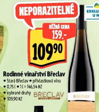 Albert Rodinné vinařství Břeclav nabídka