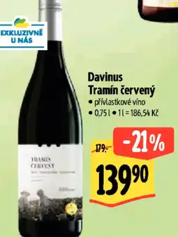 Albert Davinus Tramín červený nabídka