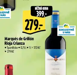 Albert Marqués de Griñón Rioja Crianza nabídka